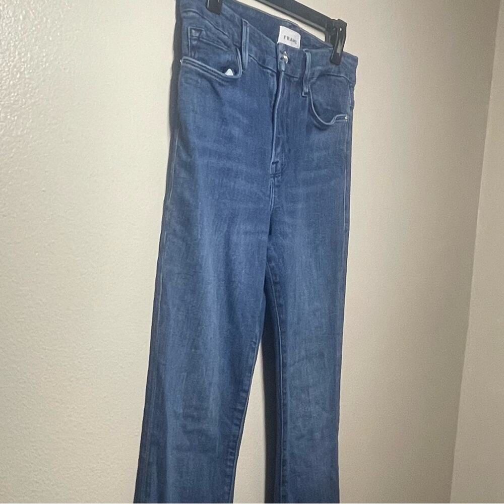 FRAME Le Mini Boot Slit Jeans Mid-Rise Waist Women’s Size 29 - Picture 3 of 6